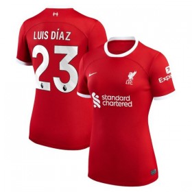 Liverpool 2023-24 Luis Diaz 23 Dame Hjemmedrakt Kortermet